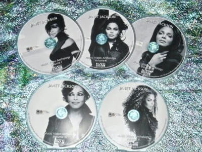 Janet Jackson COMPLETE Music Video Anthology 1986-2018 5 DVD Set OVER 100 Videos - Image 1 of 4