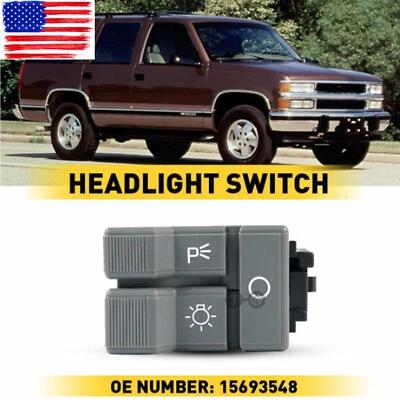Interruptor basculante de luz de estacionamiento de faros para Chevy GMC C1500 C2500 C3500 1990-1994 Foto 1 de 4