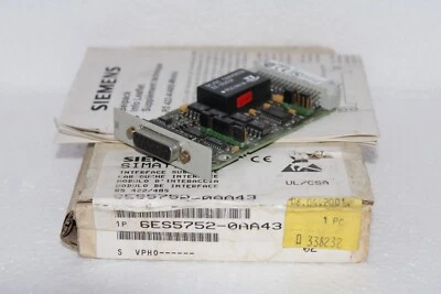 Siemens 6ES5752-0AA43 SIMATIC S5, Interface Module for CP 524 CP 544 & CPU 928B - Image 1 of 4