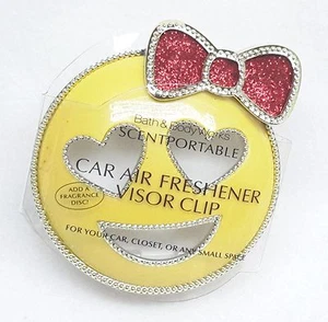 Bath & Body Works Scentportable Holder IN LOVE EMOJI Heart Unit Car Visor Clip - Picture 1 of 1