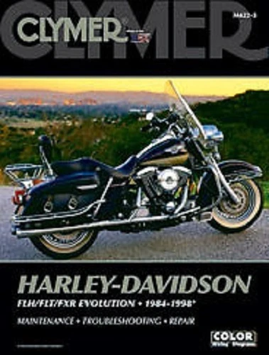 Manual de taller de reparación Clymer Harley Davidson FLH/FLT/FXR Evolution 84-98 M422-3 Foto 1 de 1