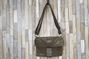 Banana Republic Brown Lamb Skin Shell Crossbody w/Buckle and adjustable straps - Picture 1 of 7