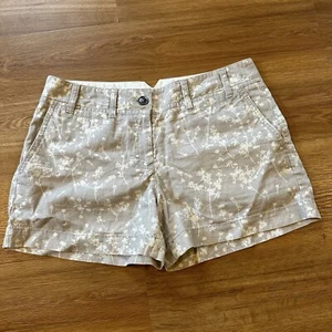 Ann Taylor LOFT Shorts Women’s Size 14 Dandelion Floral Linen Blend - Picture 1 of 5
