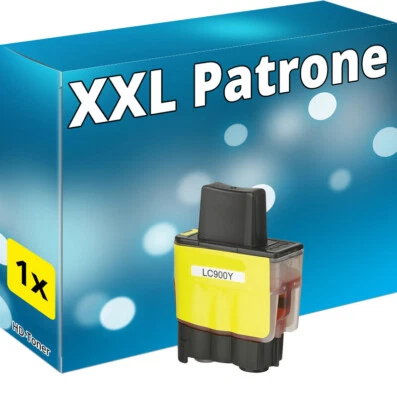 TINTE PATRONE kompatibel BROTHER DCP110c DCP115c FAX 1835 FAX 1840 LC-900 gelb - Bild 1 von 4