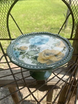 Подставка для мини-торта или мини-кекса GIBSON Pioneer Woman Rose Shadow как новая трудно найти - Изображение 1 из 4