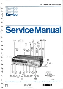 Service Manual Instructions for Philips Ta 22 Ah 796 - Picture 1 of 1