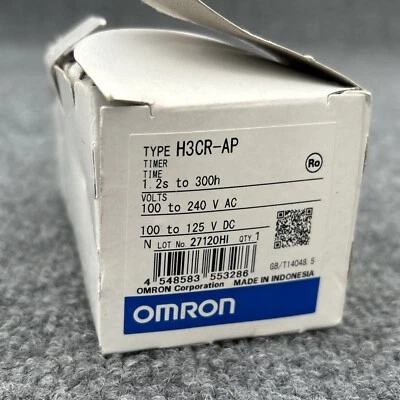 Omron H3CR-AP PLC Módulo Temporizador 1.2S a 300H Nuevo Foto 1 de 4