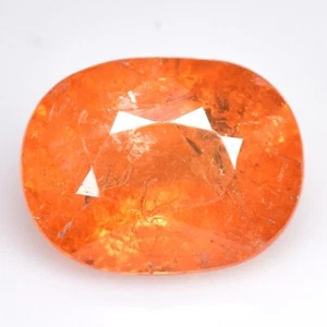 1.95 Ct & 8x6x4 mm _ FANTA ORANGE NATURAL SPESSARTINE GARNET OVAL CUT GEMSTONES - Picture 1 of 11