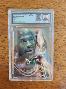 Vetrina Flair 1997-98 fila 3 #1 Michael Jordan CGA 9 come nuova - Foto 1 di 2