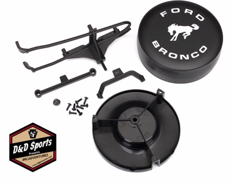 Traxxas Part 8074 Spare Tire Mount Mounting Bracket Trx-4 Bronco