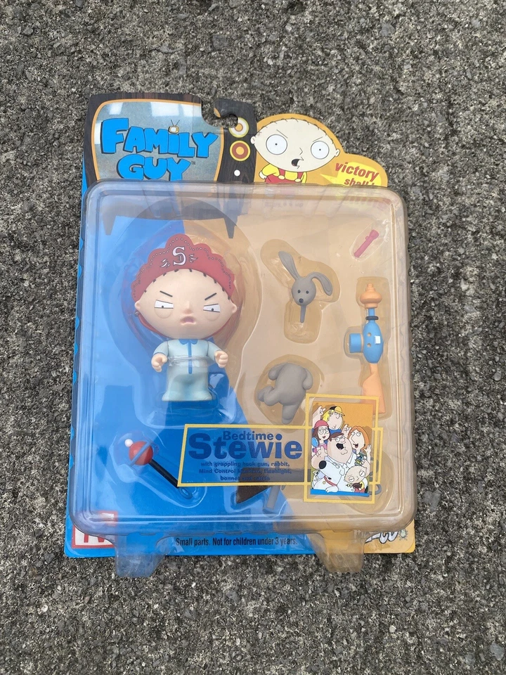 Family Guy Stewie Griffin Action Figure Series 1 RARE Eye Variant MIB Mezco Toy