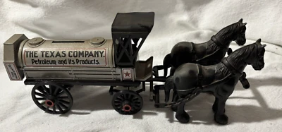 The Texas Company Petroleum And Its Products Caballo/Buggy Diecast Bank - 1991 Llave Foto 1 de 4