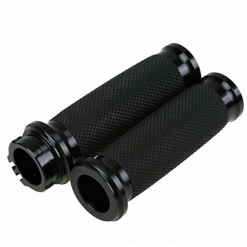 Empuñaduras de manillar de motocicleta de 1" para Harley Touring Sportster XL883 XL1200 Foto 1 de 4