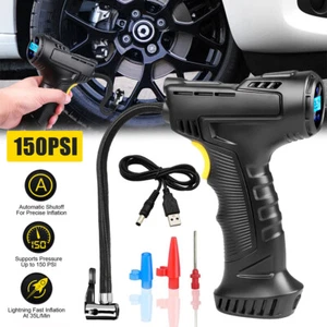 Cordless Car Air Tire Pump Inflator Compressor LED Digital Electric Portable 12V - Picture 1 of 17