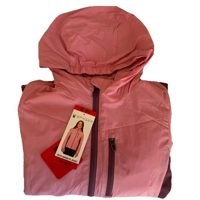 Jaqueta Spyder Meninas Juventude Superlite Tamanho 10-12 Rosa Esqui Leve Rosa - Imagem 1 de 4