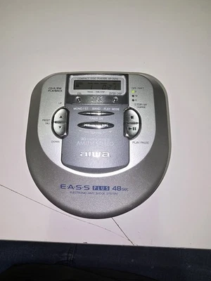  CD player portátil AIWA XP-R210 rádio AM/FM EASS plus totalmente testado funcionando - Imagem 1 de 4