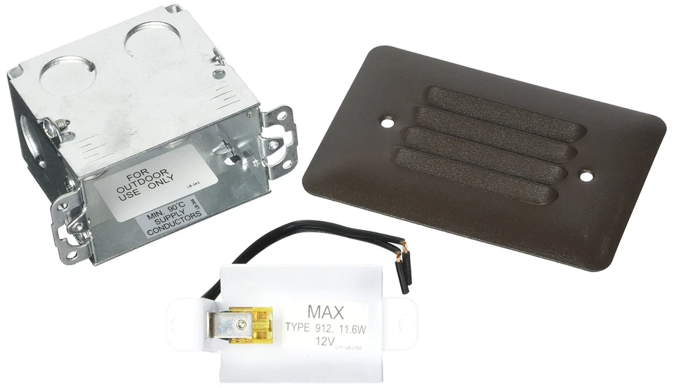 Kichler 15072AZT Step Light 12v in Textured Architectural Bronze