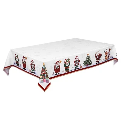  Vinyl Tablecloth Christmas Tablecloths Rectangular Rectangle Runners - Image 1 of 4