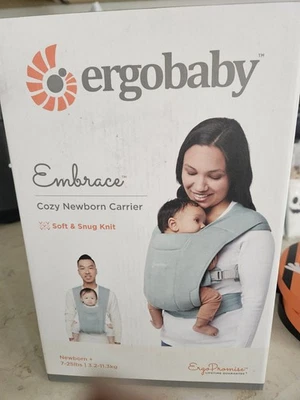 Acogedor portabebés tejido Ergobaby Embrace para recién nacidos - Jade Foto 1 de 4