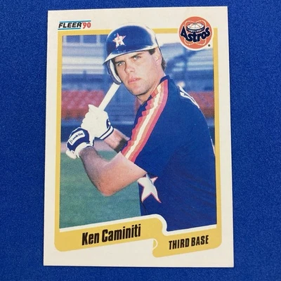 Ken Caminiti 1990 Fleer Card #225 MLB Houston Astros - Image 1 of 2