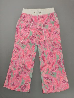 Pantalón de playa grande Lilly Pullitzer junto a la piscina azul Love Birds rosa LNWOT 53413 Foto 1 de 4