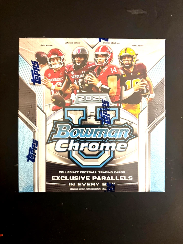 2025 BOWMAN UNIVERSITY CHROME U MEGA BOX (60 Cards) Football Brand New