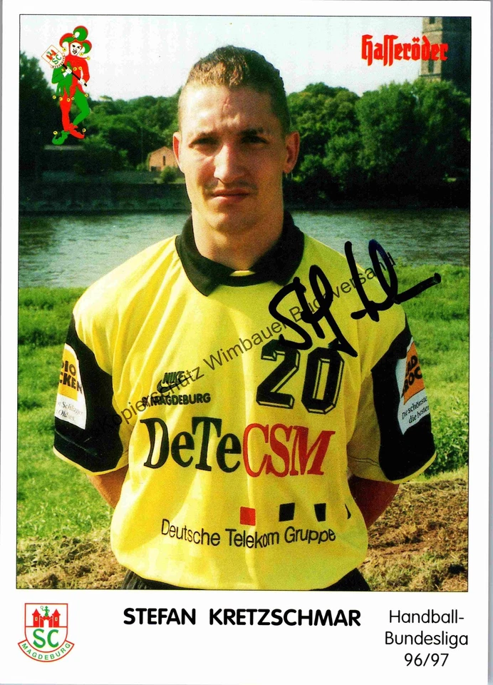 Original Autogramm Stefan Kretzschmar SC Magdeburg Handball  /// Autogramm Autog - Bild 1 von 2