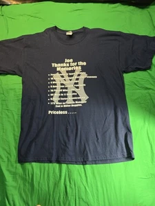 T-shirt Joe Torre #6 New York Yankees "Thanks For The Memories" taglia XL nuova senza etichette - Foto 1 di 4