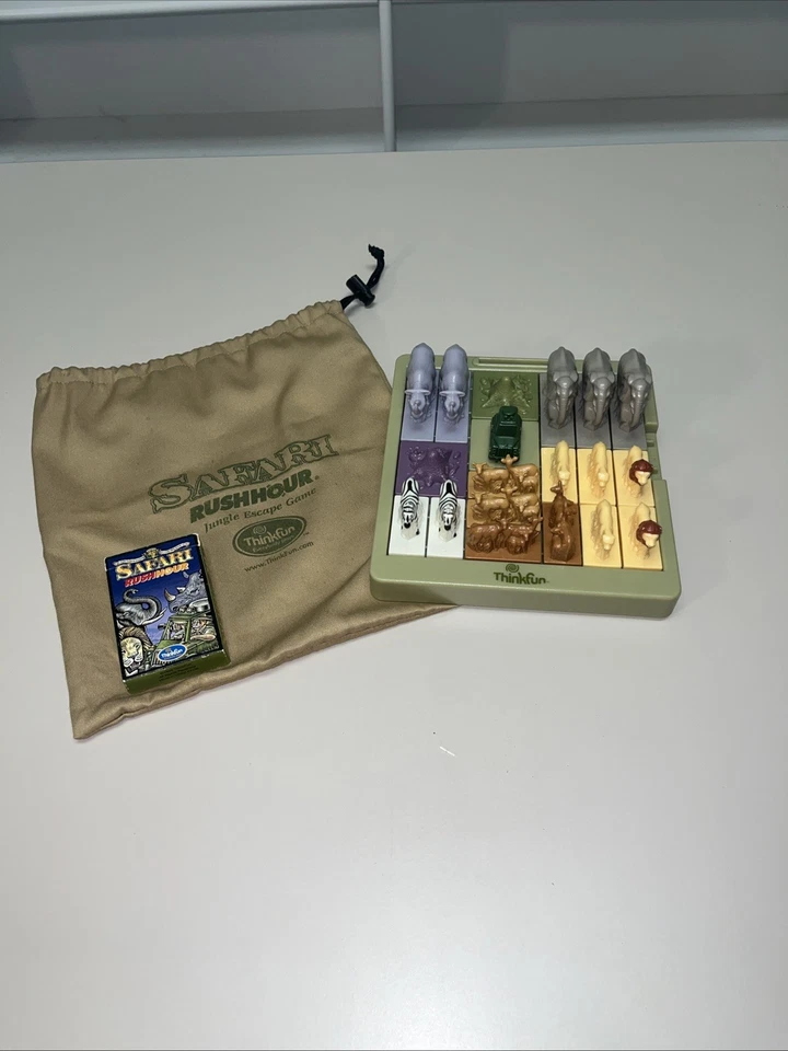 Safari Rush Hour Jungle Escape Game 1999 Vintage By Think Fun Complete No Box - Image 1 of 4