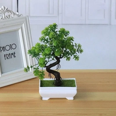 Artificial Plants Bonsai Simulated Tree Potted Plants Fake Flowers Table Potted - Image 1 of 4