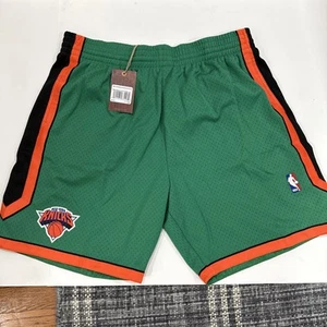 Men's Mitchell & Ness NBA Swingman Shorts New York Knicks 2006 Green New 2XL - Picture 1 of 9