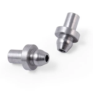 Tamiya TT02 Type S Rear Suspension Shaft Adapter 2pcs Silver #19804838 LY119 - Picture 1 of 5