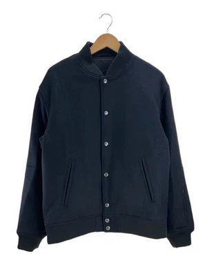 SOPHNET. CHAQUETA UNIVERSITARIA MELTON, Lana, Negra, Talla M, SOPH-222001 Foto 1 de 4