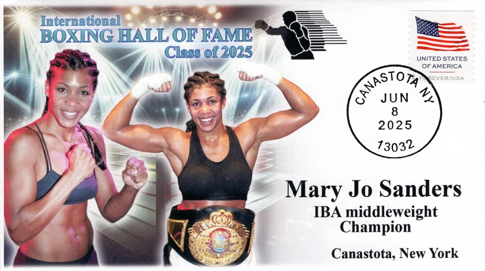 25-260, 2025, Salón de la Fama del Boxeo, Matasellos Pictóricos, Cubierta del Evento, Canastota N Foto 1 de 1