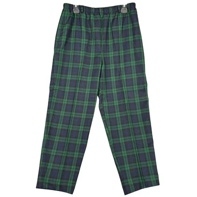 Pantalones a Cuadros Orvis Tartán Talla 12 Cintura Elástica Informales Carrera Y2K Grunge Academia Foto 1 de 4