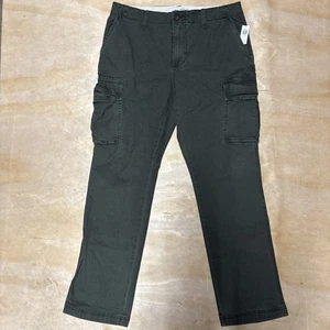 Old Navy Lived-In Built-In Flex Khaki Cargo Pants Knock On Wood Men’s Size 34x32 - Picture 1 of 11