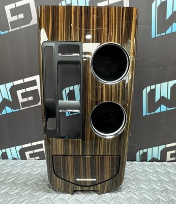 OEM 2014-2021 MASERATI GHIBLI CENTER CONSOLE SHIFTER BEZEL WOOD TRIM CUP HOLDER Foto 1 de 4