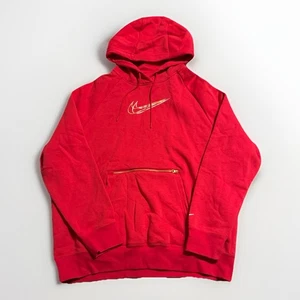 New Women’s Nike Sportswear Oversized Fleece Pullover Hoodie Pink Size Small - Picture 1 of 3