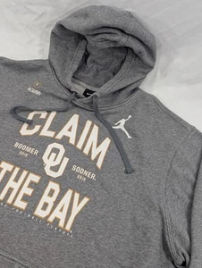 Nike Jordan Oklahoma Sooners "Claim The Bay" maglione grigio erica uomo 3XL - Foto 1 di 10