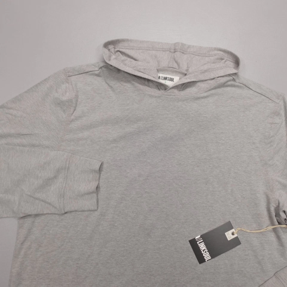 Sudadera con Capucha Linksoul Anza Ligera LS4102 Gris Suave Mezcla de Algodón Orgánico Talla L Foto 1 de 4