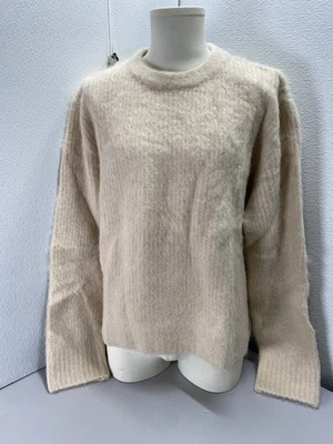 Suéter H&M Atelier Para Hombres Mezcla de Alpaca Cuello Redondo Talla XL Nuevo Marfil Foto 1 de 4