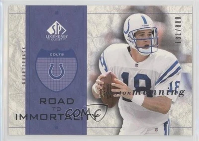 2002 SP Legendary Cuts Road to Immortality /800 Peyton Manning #118 HOF - Image 1 of 2
