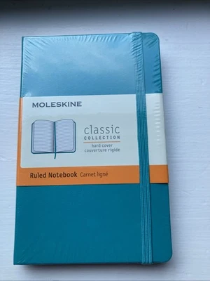 Молескинс правил ноутбука 3,5 x 5,5 дюймов бирюзовый зеленый новый запечатанный - Изображение 1 из 4