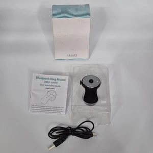 SANWA Bluetooth 3-in-1 Ring Mouse Scroller Presenter Page Turner GMABT156BK3 - Picture 1 of 24