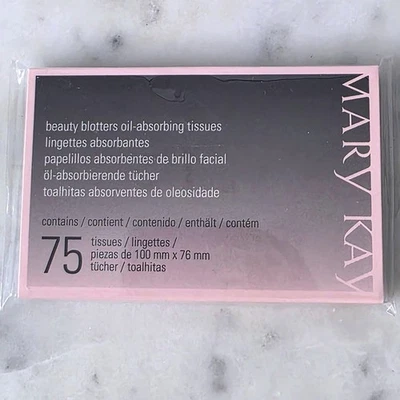 Mary Kay Beauty Blotters Oil Absorbing Tissues Blotting Papers Makeup 75 ct - Image 1 of 2
