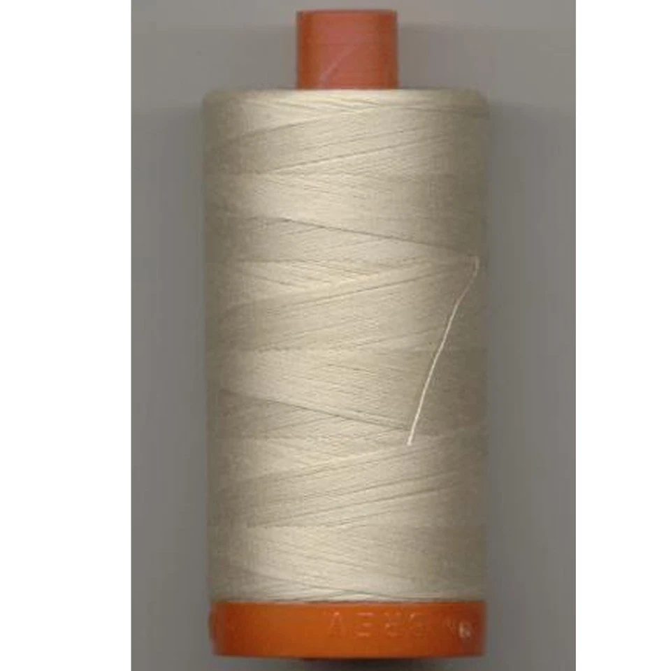 Aurifil Thread #2310 Light Beige Cotton Mako 50 wt 1422 yard spool - Image 1 of 1