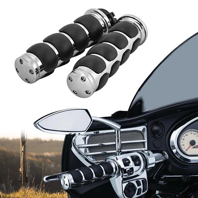 7/8″ Handlebar Hand Grips For Honda Gold Wing GL 1100 1200 1500 1800 - Image 1 of 4