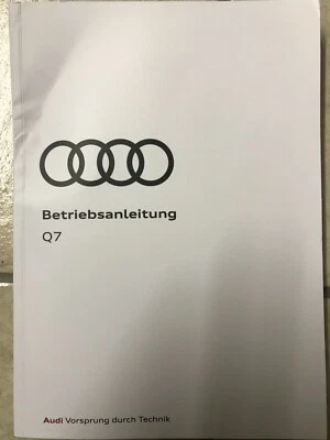 AUDI Q7  SQ7  2021 2022 Betriebsanleitung Bedienungsanleitung Handbuch Bordbuch - Bild 1 von 4