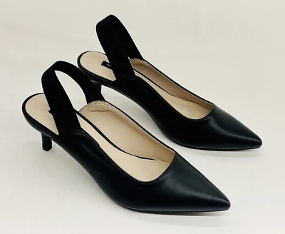 Zapatos de salón French Connection para mujer usados en excelente estado negro tacón de gatito atmósfera 6 Foto 1 de 3
