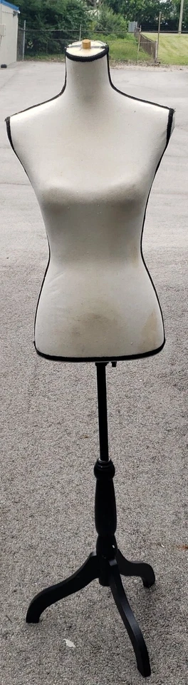  Maniquí Mujer Torso Vestido Ropa Forma Expositor con Soporte Trípode Foto 1 de 1